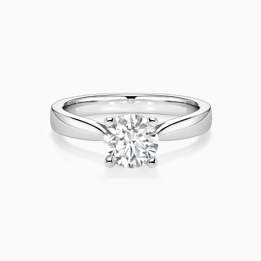 Classic Four-Prong Lab Grown Round Solitaire Engagement Ring - image 1