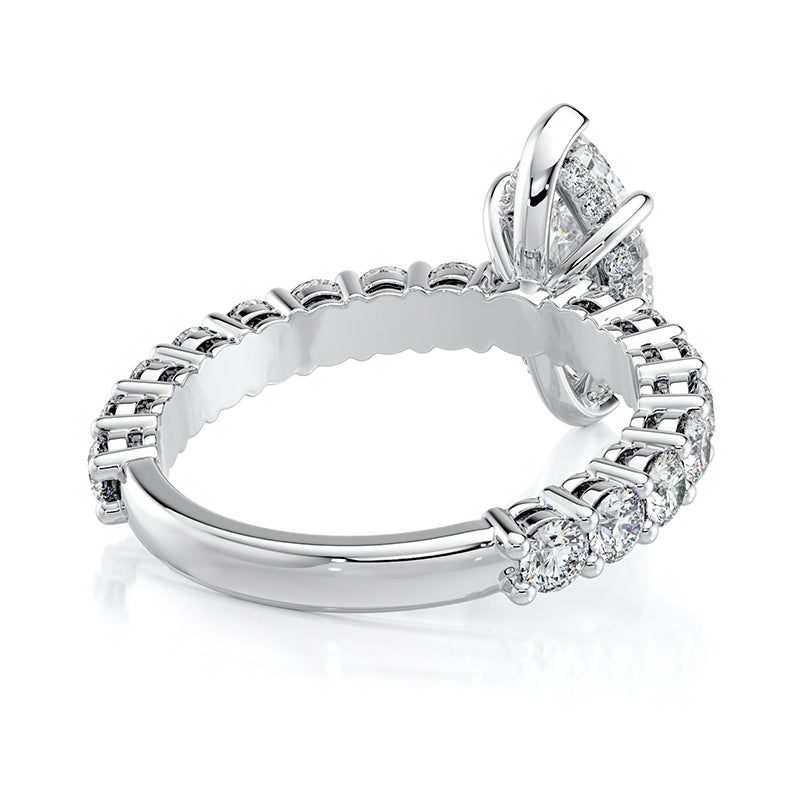 [Selena Same Style❤️] Marquise-cut Diamond Engagement Ring - image 5