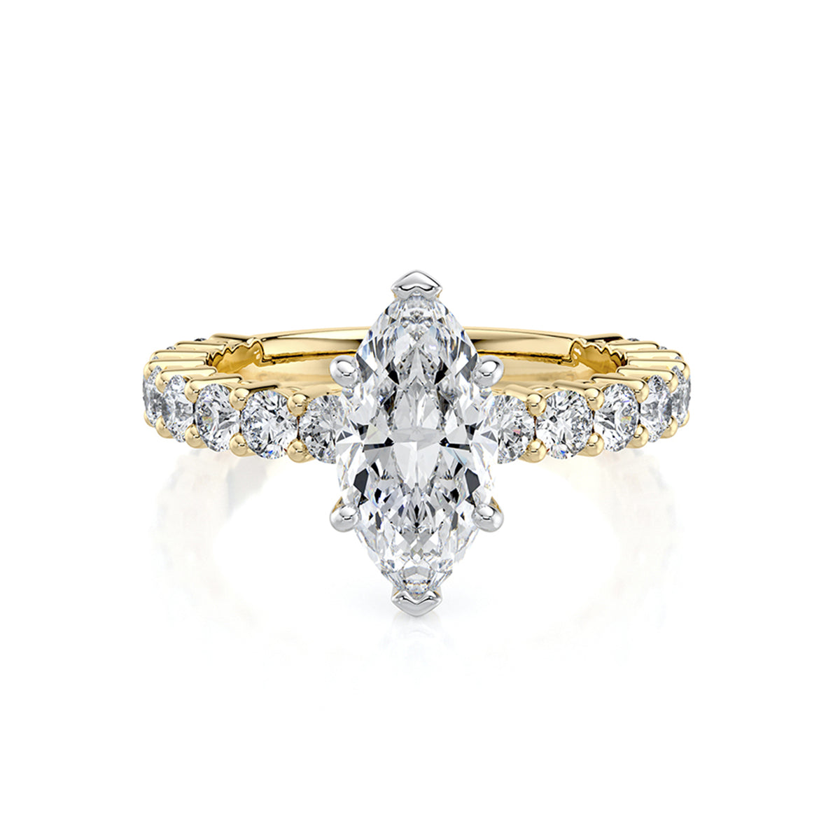[Selena Same Style❤️] Marquise-cut Diamond Engagement Ring - image 7
