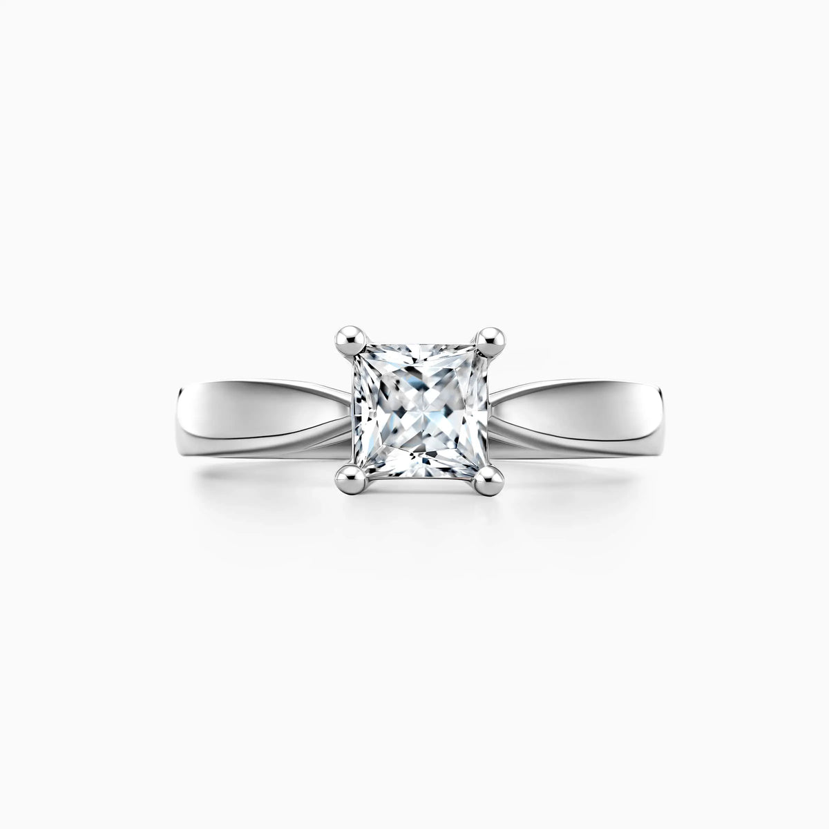 Princess Cut Lab Grown Diamond Solitaire Engagement Ring - image 1