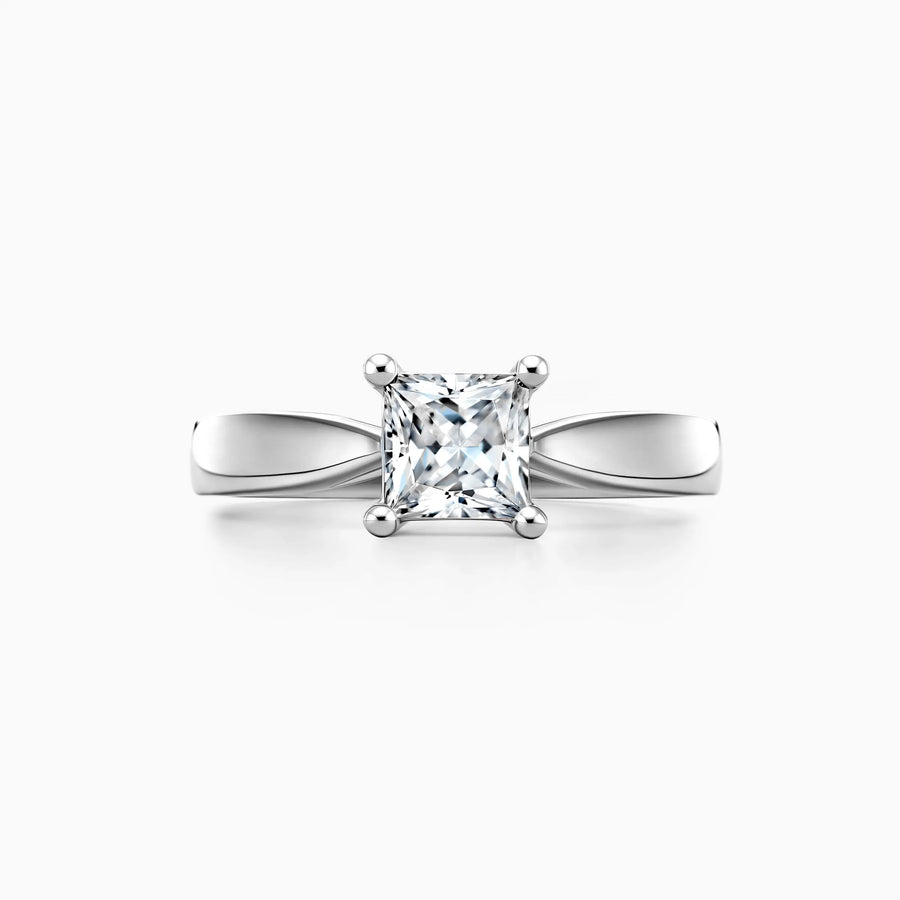 Princess Cut Lab Grown Diamond Solitaire Engagement Ring - image 1