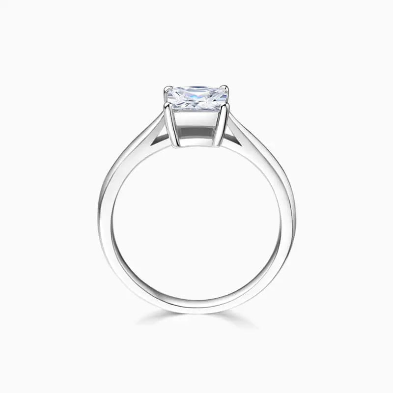 Princess Cut Lab Grown Diamond Solitaire Engagement Ring - image 2