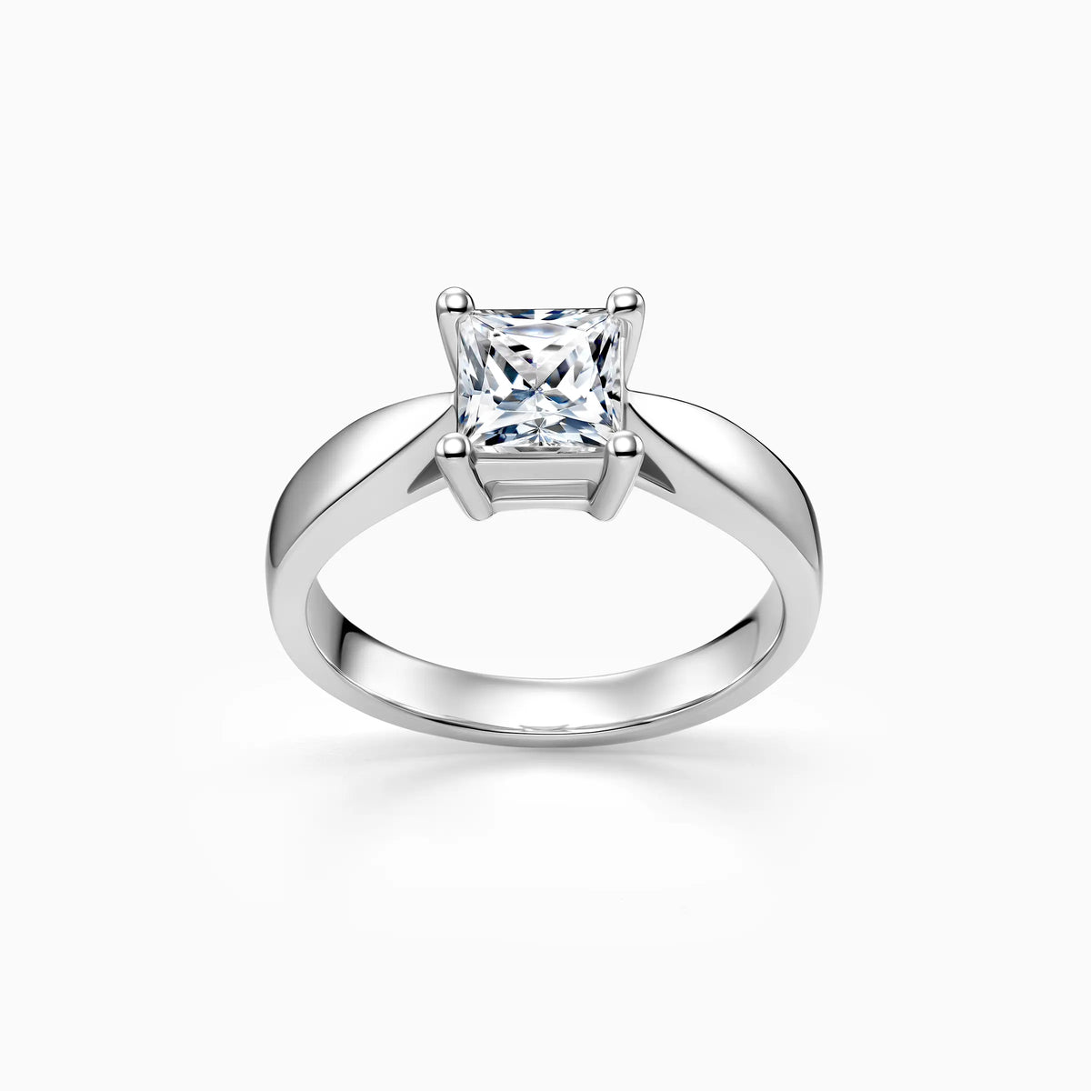 Princess Cut Lab Grown Diamond Solitaire Engagement Ring - image 6