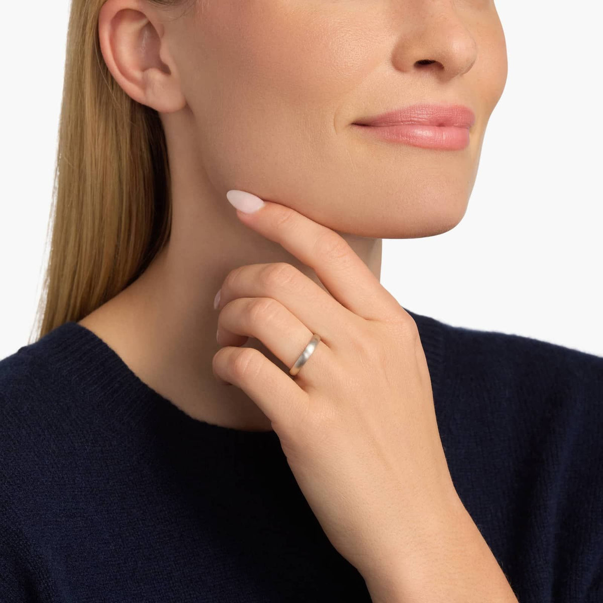 3mm Matte Classic Wedding Ring - image 3