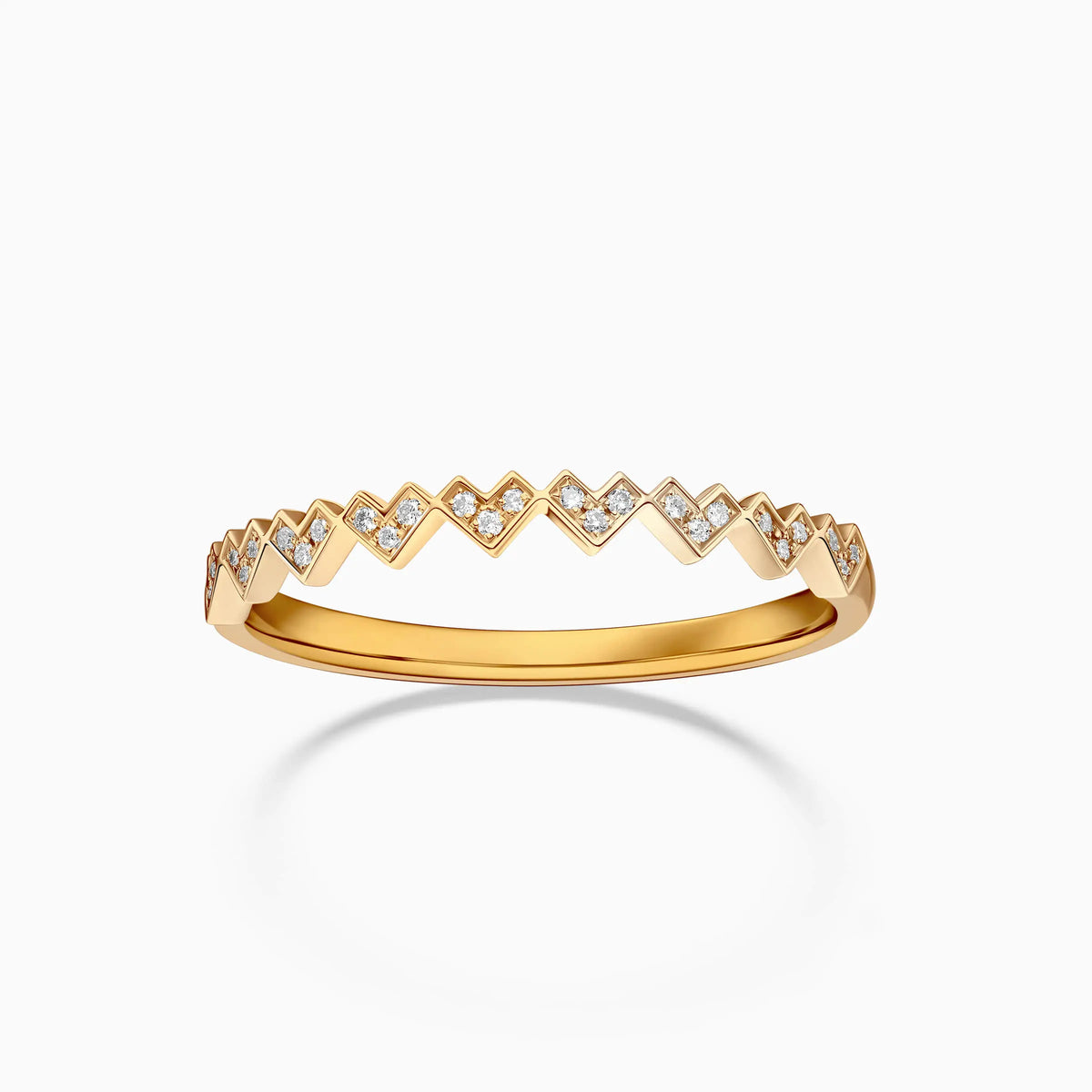 Alternating Heart Wedding Ring - image 5