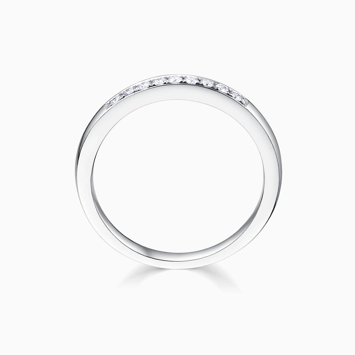 Channel Set Wedding Diamond Ring - image 2