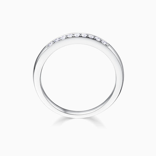Channel Set Wedding Diamond Ring - image 2