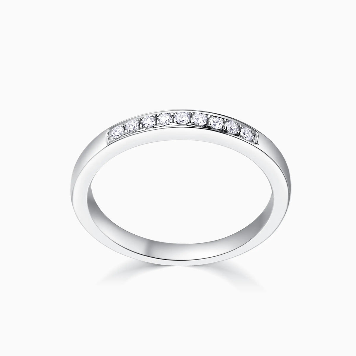 Channel Set Wedding Diamond Ring - image 4