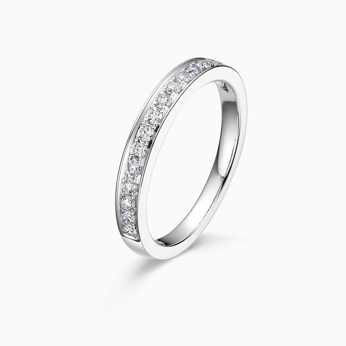 Channel Set Wedding Ring - image 2