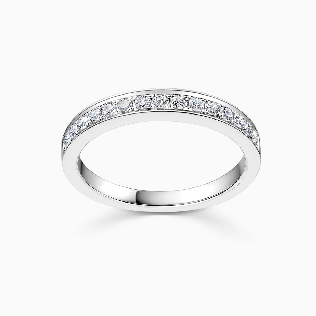 Channel Set Wedding Ring - image 3