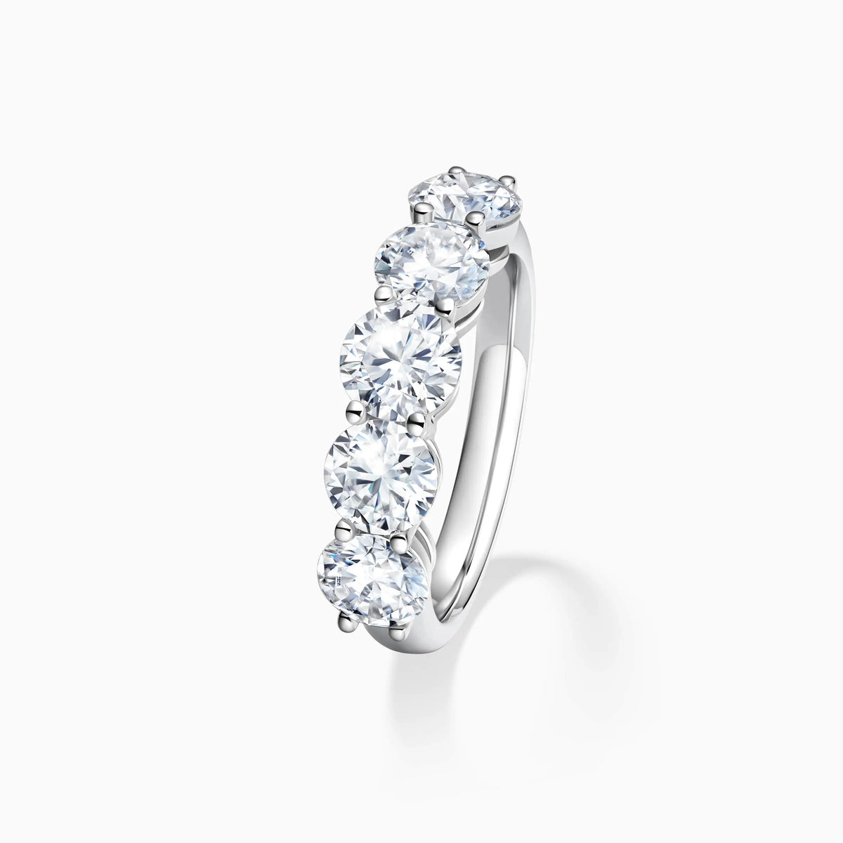 Five Stone Diamond Wedding Ring - image 2