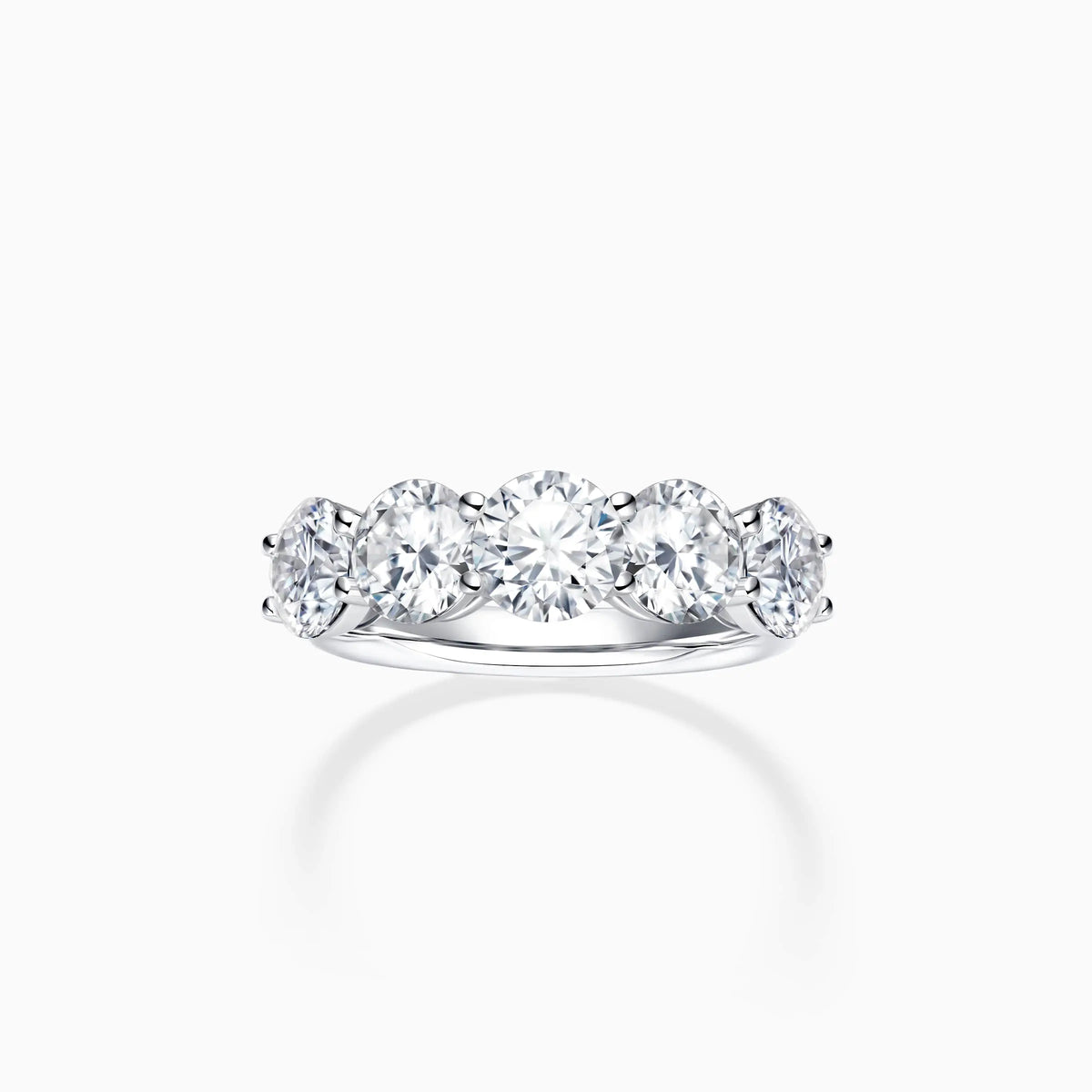 Five Stone Diamond Wedding Ring - image 3