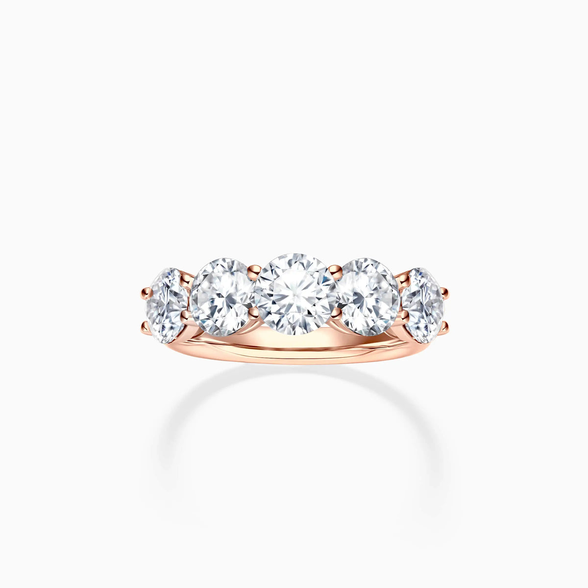 Five Stone Diamond Wedding Ring - image 4