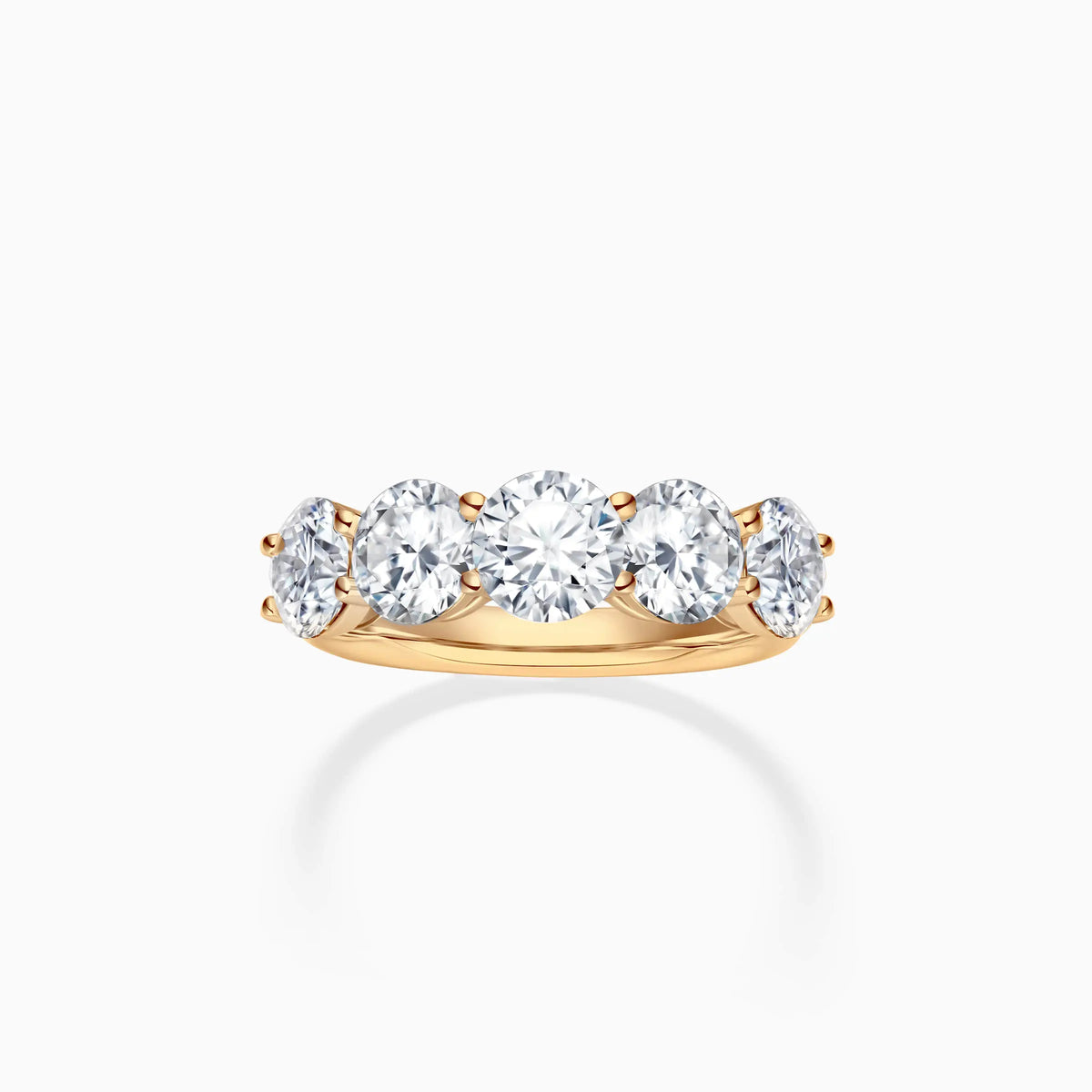 Five Stone Diamond Wedding Ring - image 5