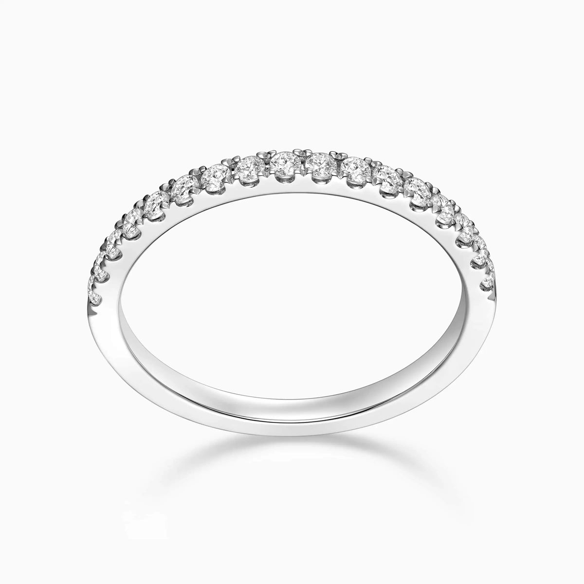 Half Pavé Wedding Ring - image 3