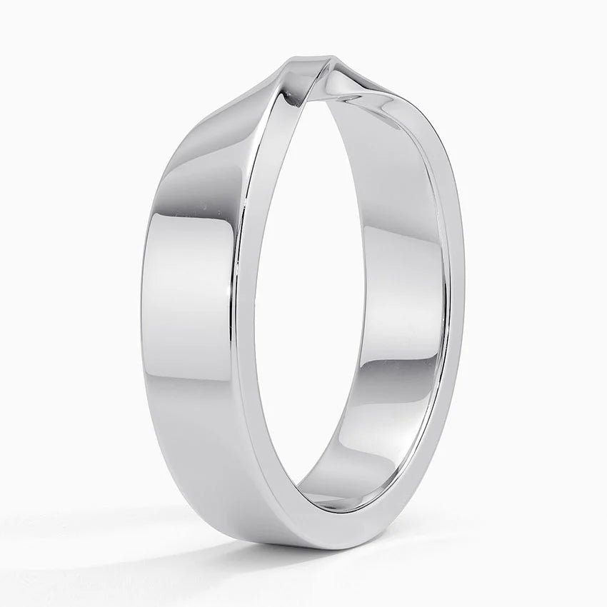 Men’s 5mm Mobius  Wedding Ring - image 2