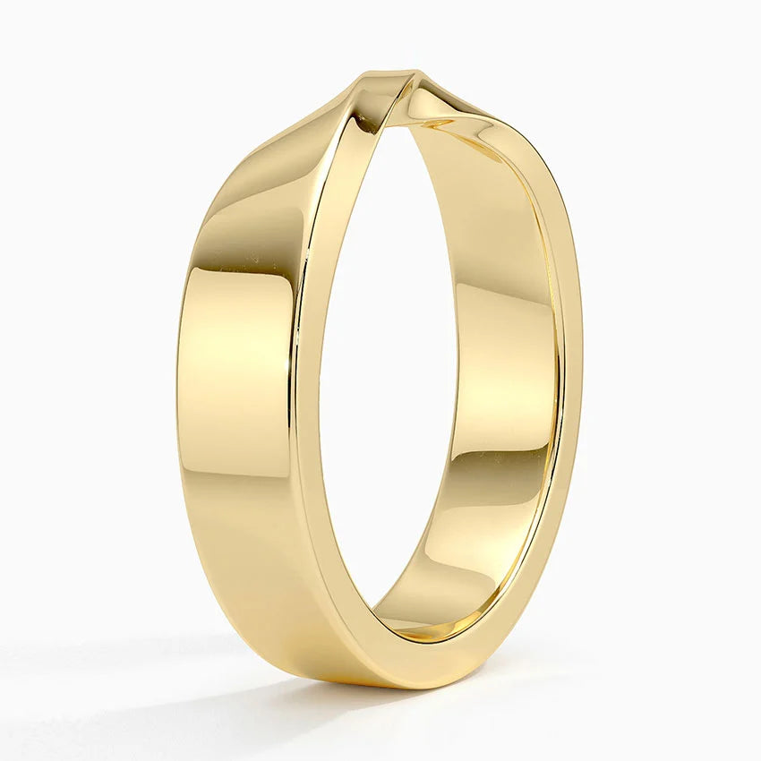 Men’s 5mm Mobius  Wedding Ring - image 5