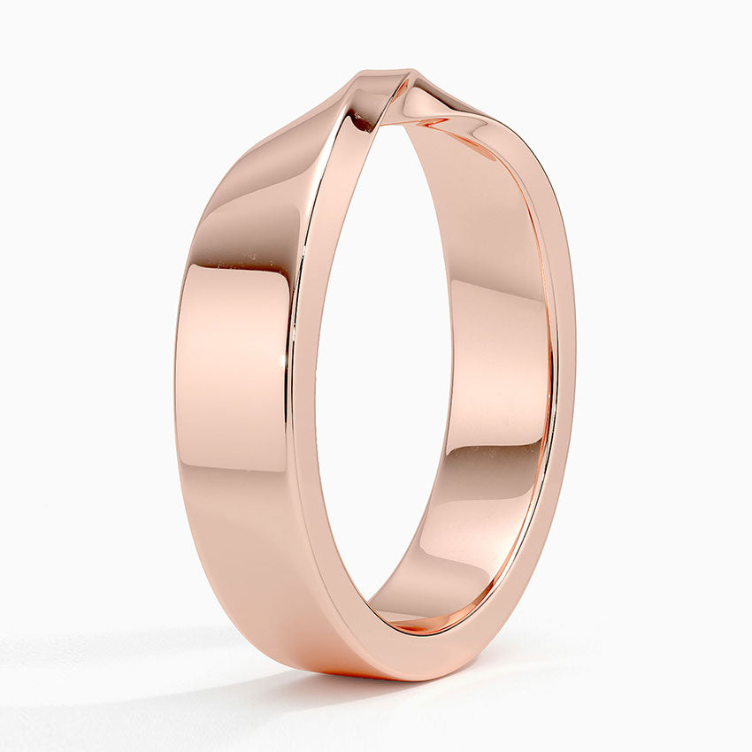 Men’s 5mm Mobius  Wedding Ring - image 7