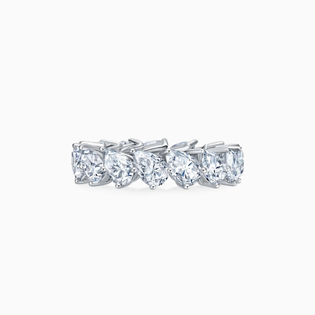 Pear Shape Diamond Eternity Ring - image 1
