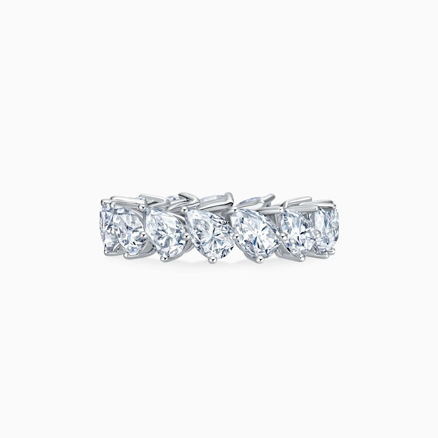 Pear Shape Diamond Eternity Ring - image 1