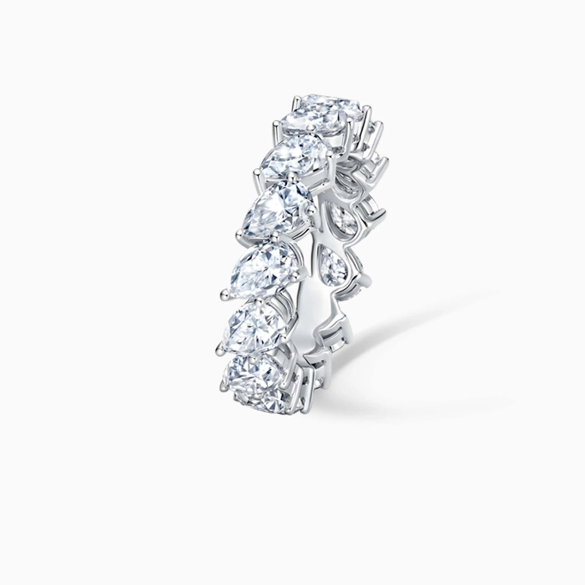 Pear Shape Diamond Eternity Ring - image 3