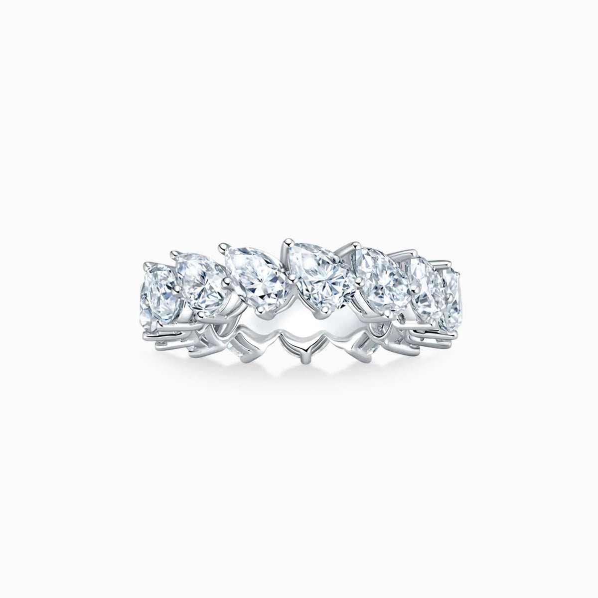 Pear Shape Diamond Eternity Ring - image 4