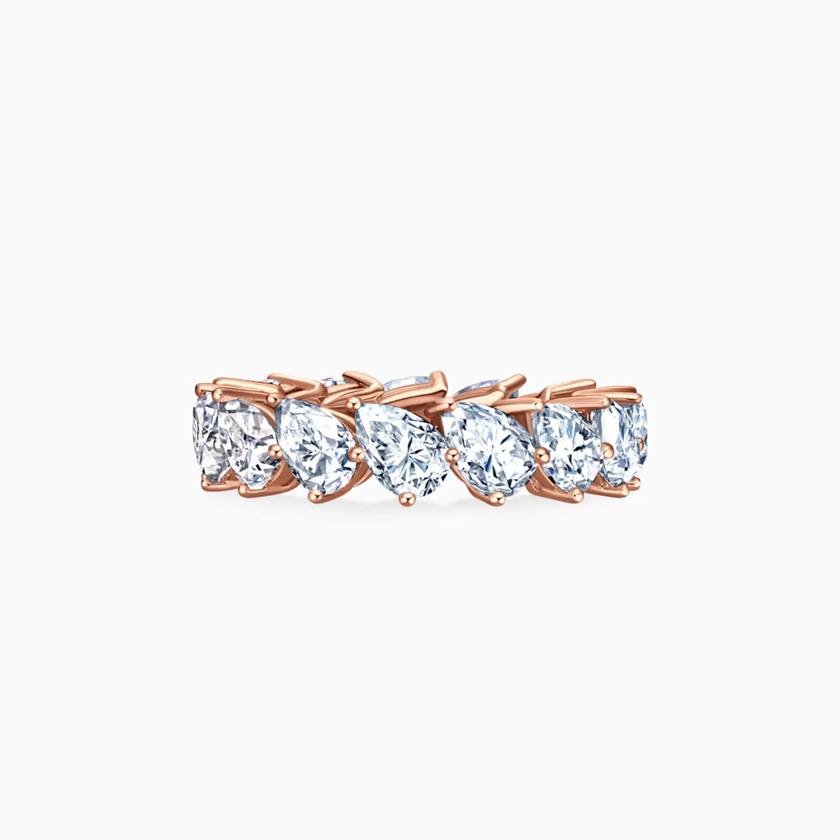 Pear Shape Diamond Eternity Ring - image 5