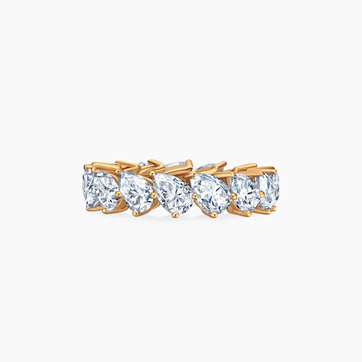 Pear Shape Diamond Eternity Ring - image 6