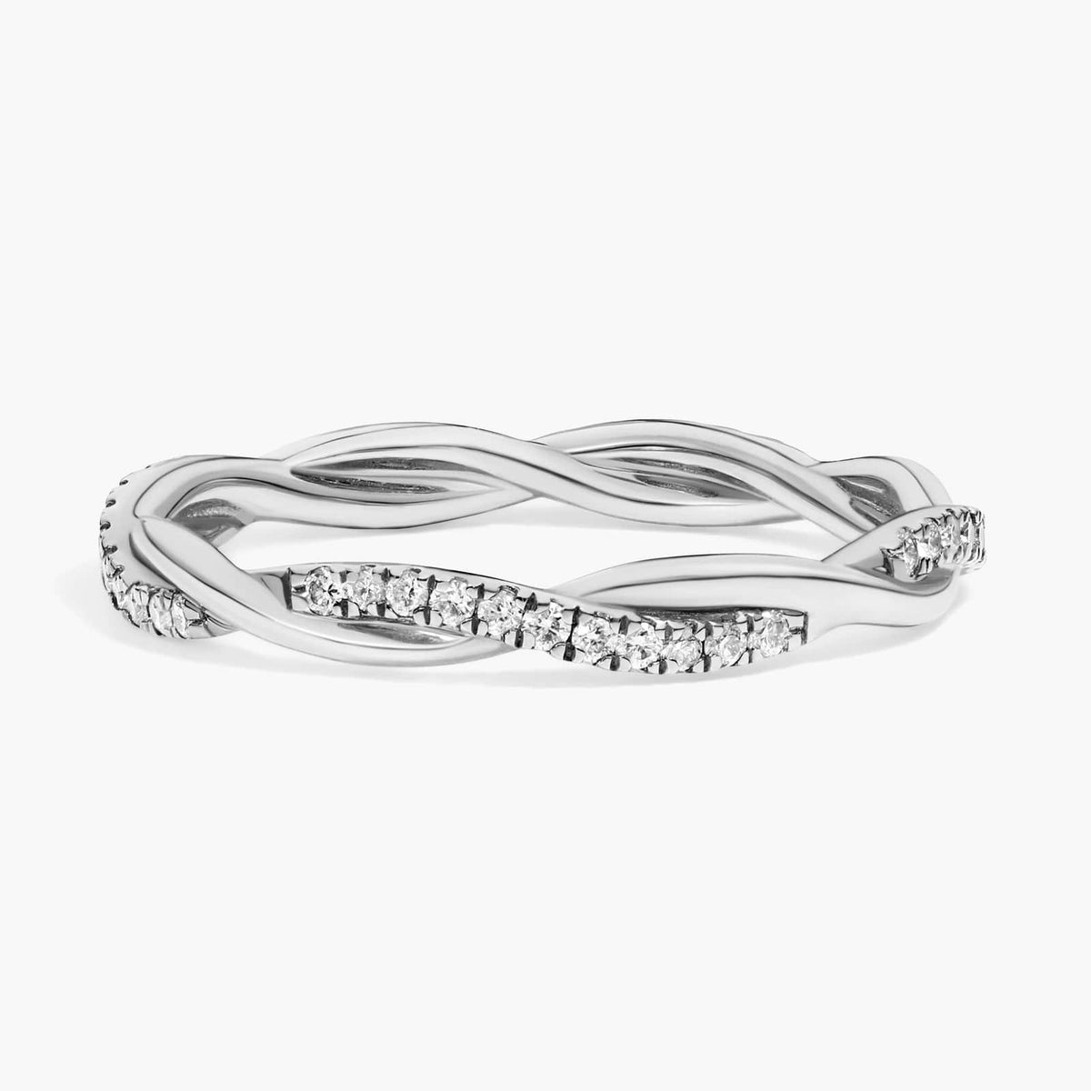 Petite Twist Diamond Eternity Ring - image 1