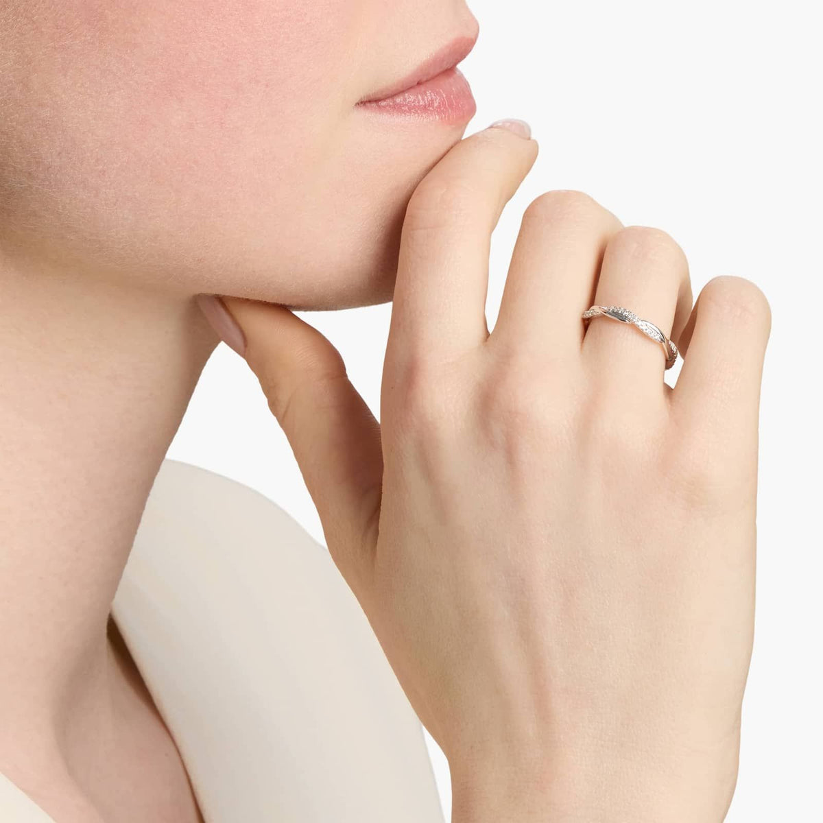 Petite Twist Diamond Eternity Ring - image 4