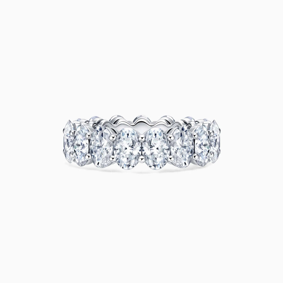 TCW 5CT Oval Cut Diamond Eternity Wedding Ring - image 1