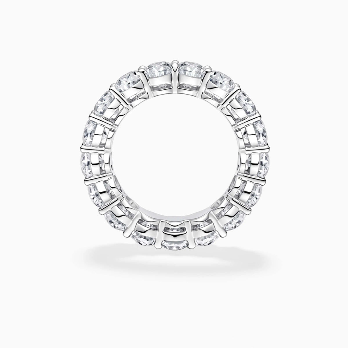 TCW 5CT Oval Cut Diamond Eternity Wedding Ring - image 2