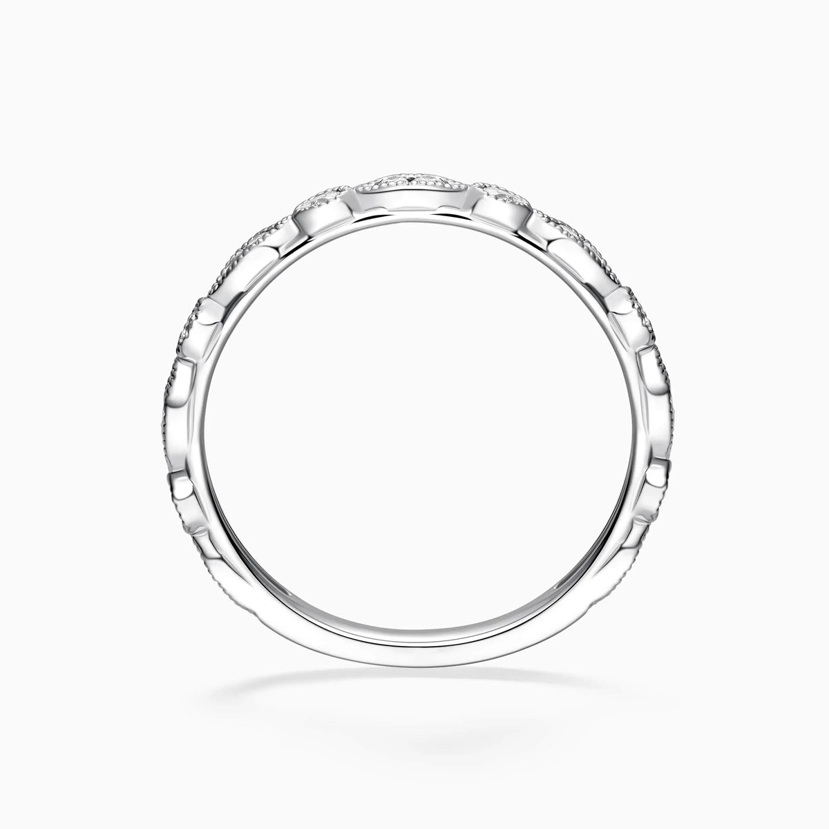 Vintage Round Cut Diamond Wedding Ring - image 2