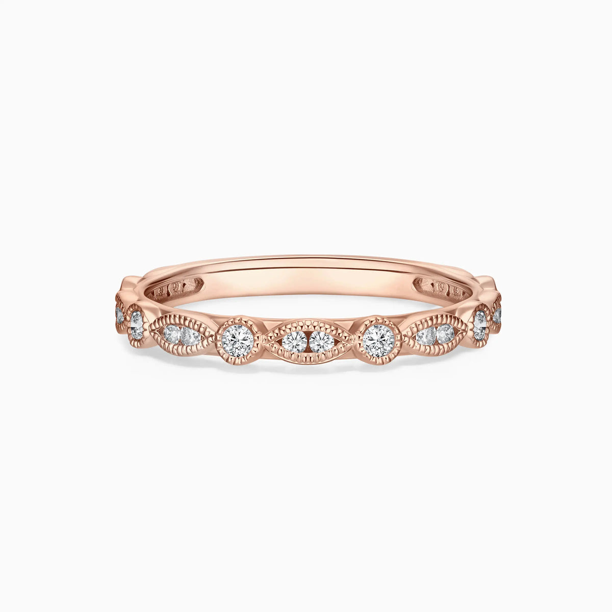Vintage Round Cut Diamond Wedding Ring - image 5