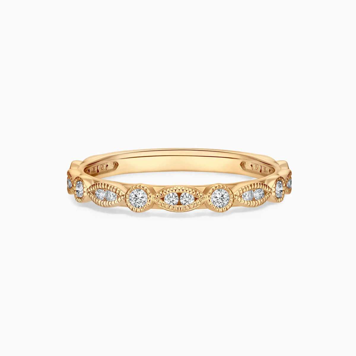 Vintage Round Cut Diamond Wedding Ring - image 6