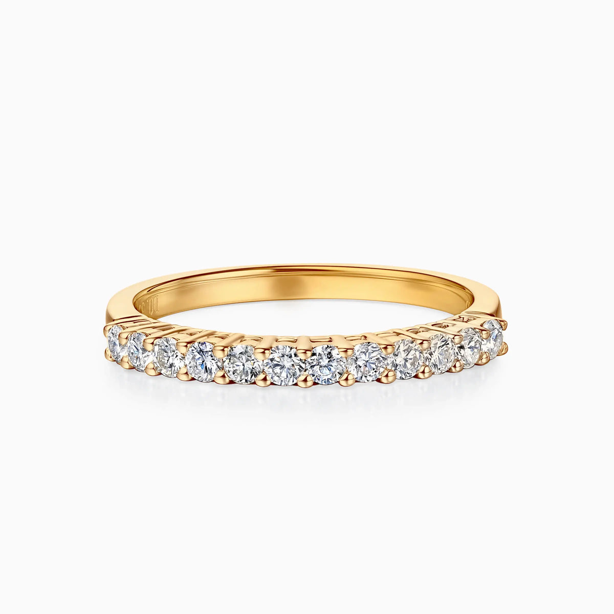 White Gold Round Cut Anniversary Wedding Ring - image 5
