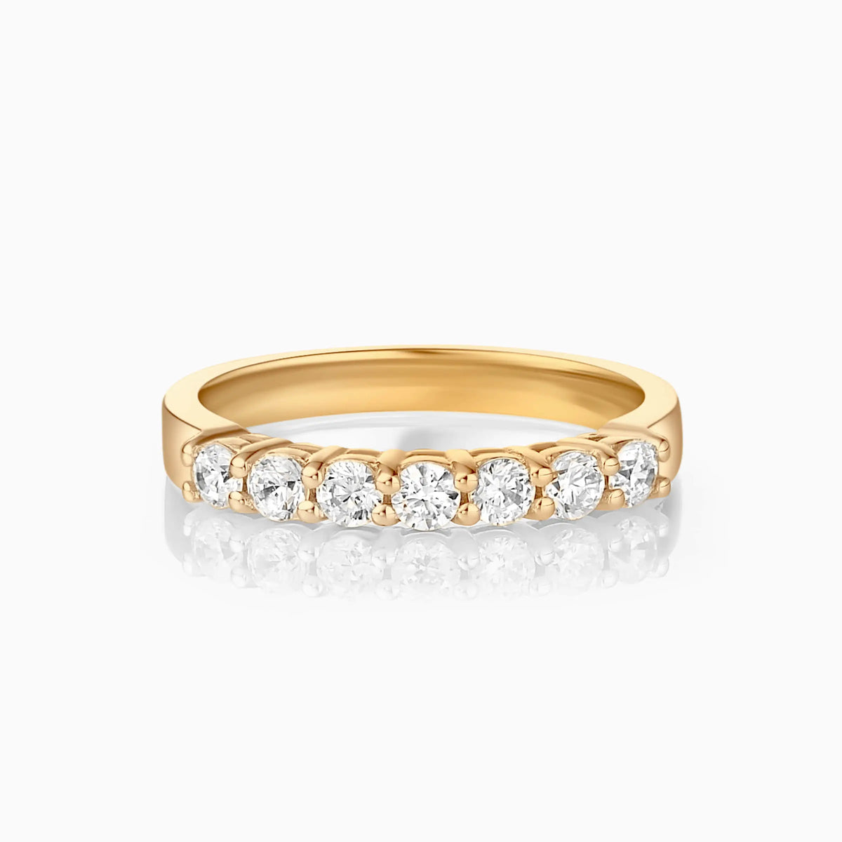 White Gold Simple Wedding Ring - image 4