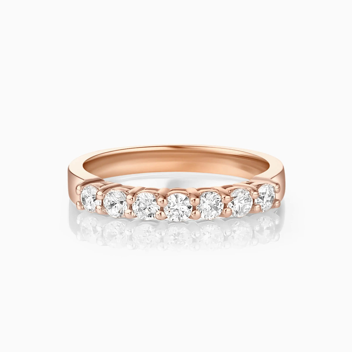 White Gold Simple Wedding Ring - image 5