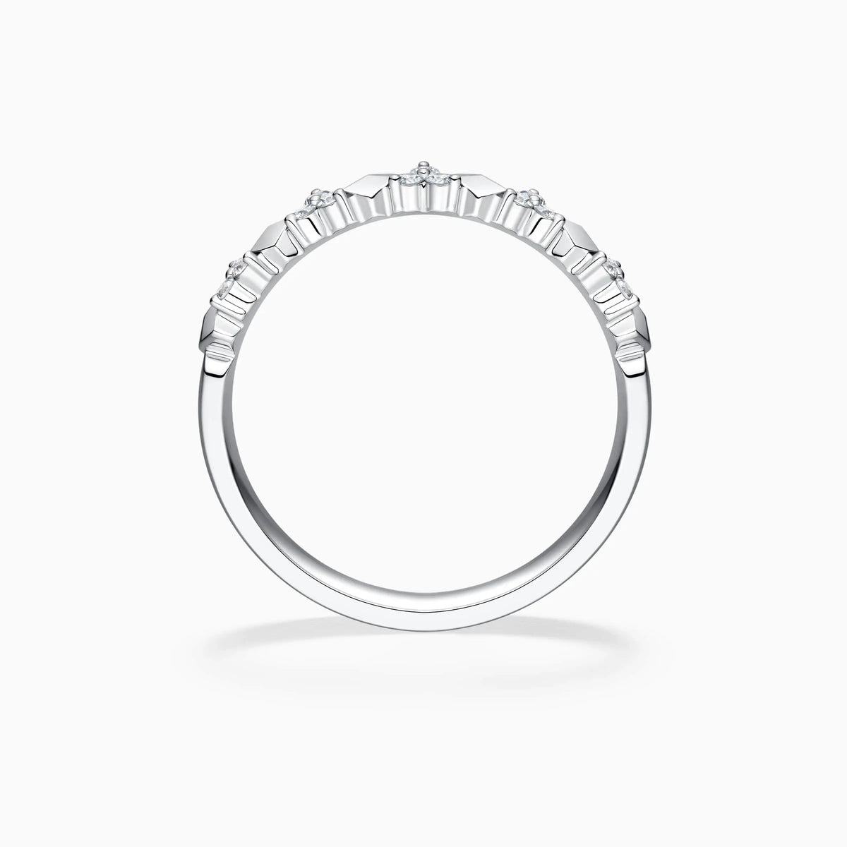Women’s Triple Pavé Wedding Ring - image 2