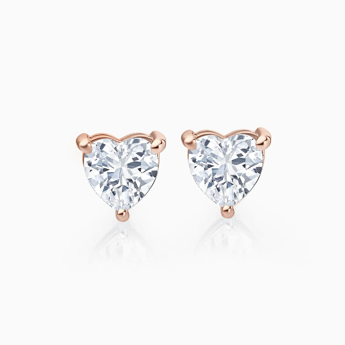 Heart Cut Lab-Grown Diamond Stud Earrings (0.5 CTW – D-F / VVS-VS) - image 3