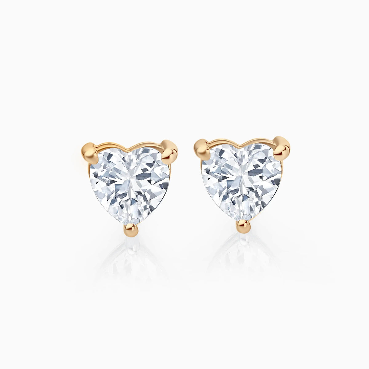 Heart Cut Lab-Grown Diamond Stud Earrings (0.5 CTW – D-F / VVS-VS) - image 4
