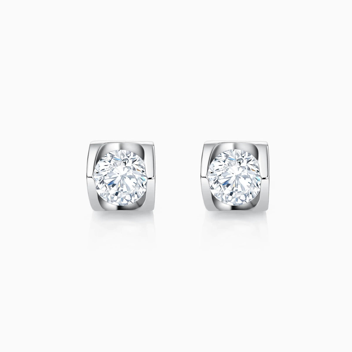 Round Cut Unique Lab-Grown Diamond Stud Earrings (0.4 CTW – D-F / VVS-VS) - image 1