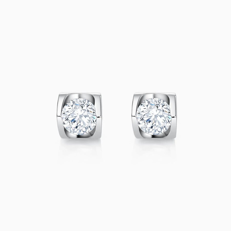Round Cut Unique Lab-Grown Diamond Stud Earrings (0.4 CTW – D-F / VVS-VS) - image 1