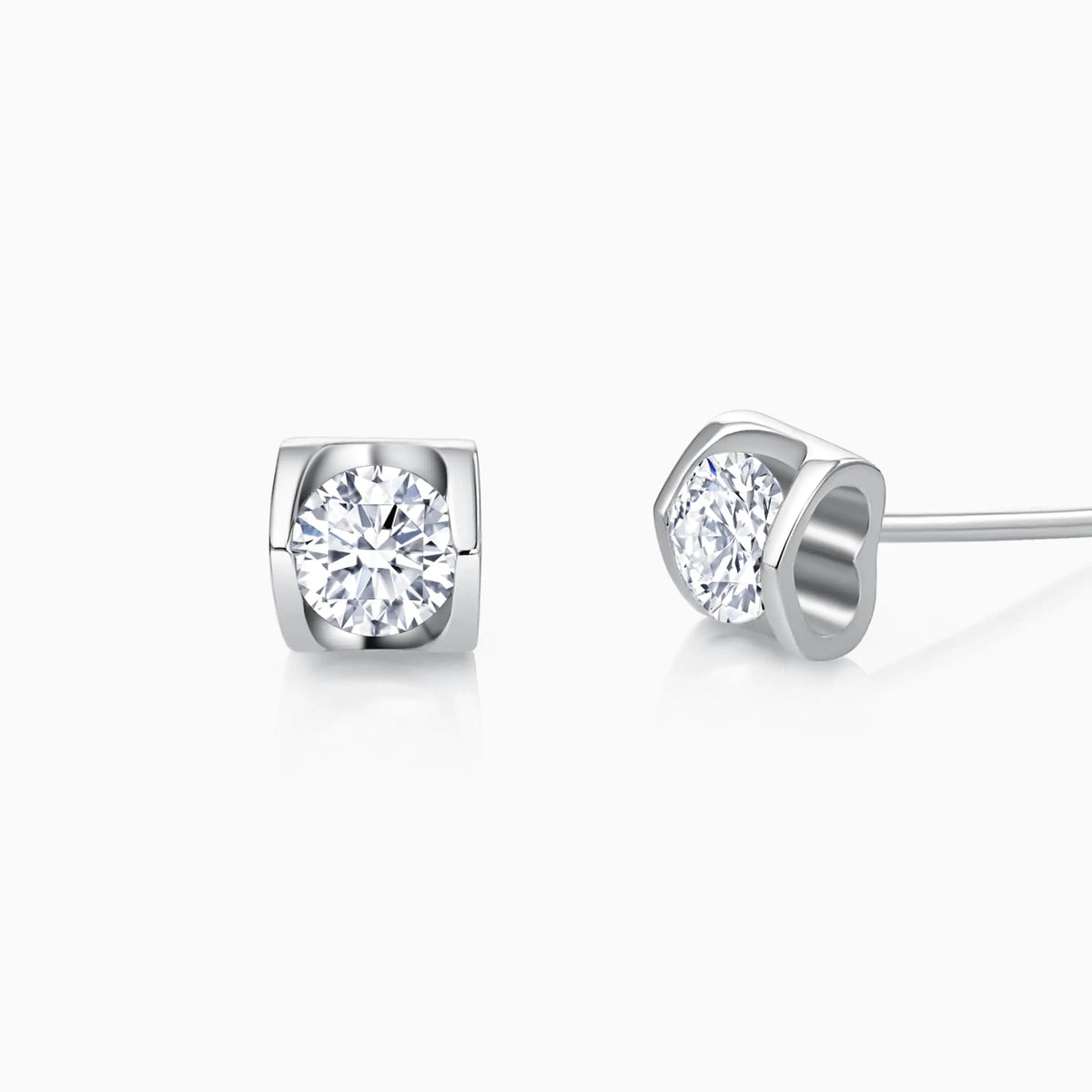 Round Cut Unique Lab-Grown Diamond Stud Earrings (0.4 CTW – D-F / VVS-VS) - image 2