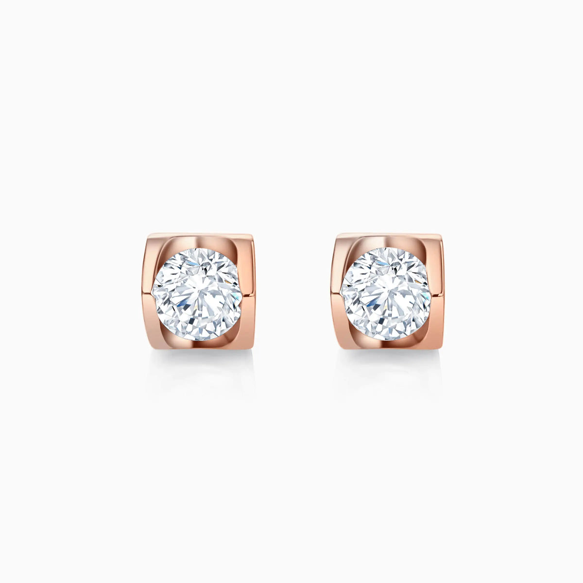 Round Cut Unique Lab-Grown Diamond Stud Earrings (0.4 CTW – D-F / VVS-VS) - image 3