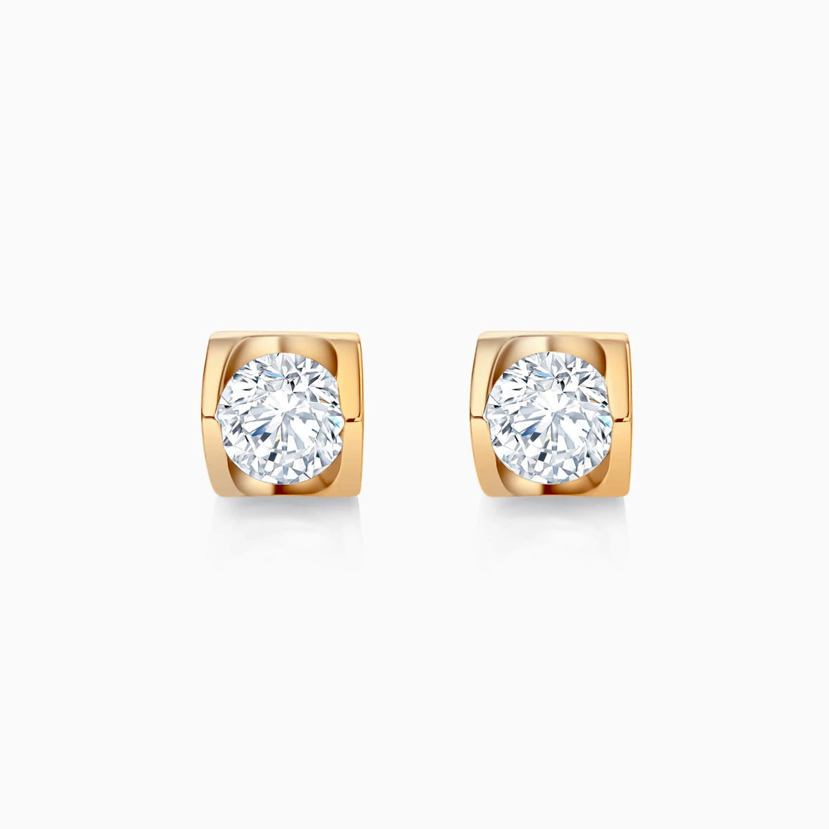 Round Cut Unique Lab-Grown Diamond Stud Earrings (0.4 CTW – D-F / VVS-VS) - image 4