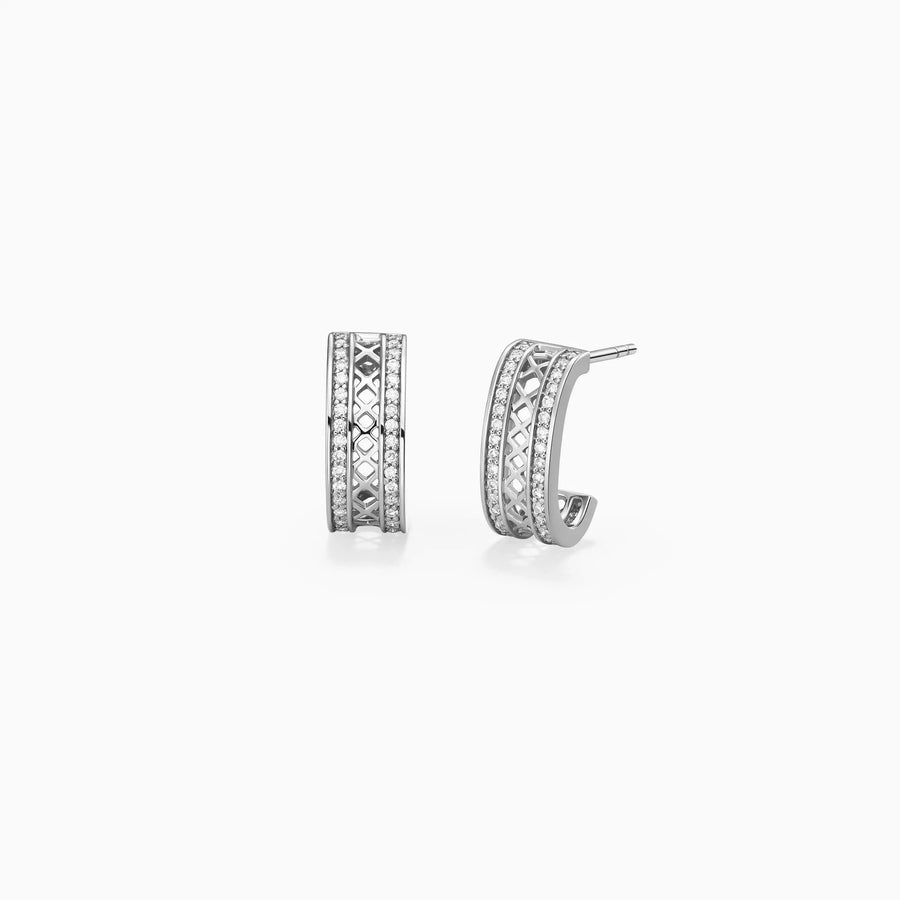 Simply Hoop Diamond Earrings - image 1