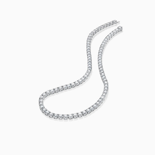 5ct Total Lab Diamond Tennis Necklace - image 2