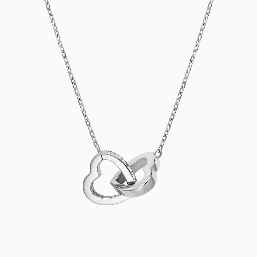 Double Open Heart Shaped Necklace - image 1