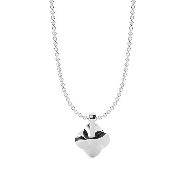 Floral Look Yellow Lab-Grown Diamond Solitaire Pendant - image 3